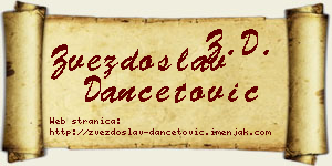 Zvezdoslav Dančetović vizit kartica
